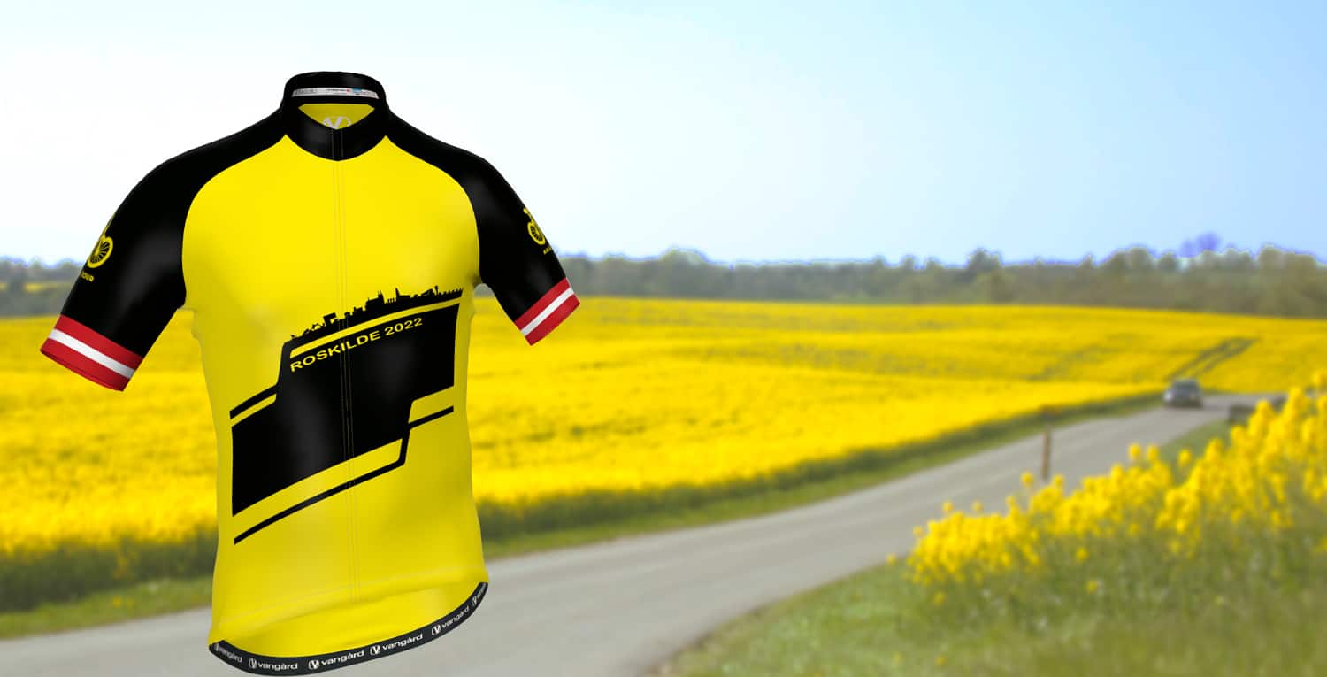 Roskilde i gult, når Tour de France kommer til byen